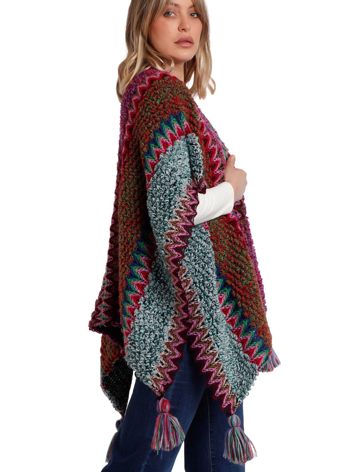 Poncho ouvert Azteca Admas