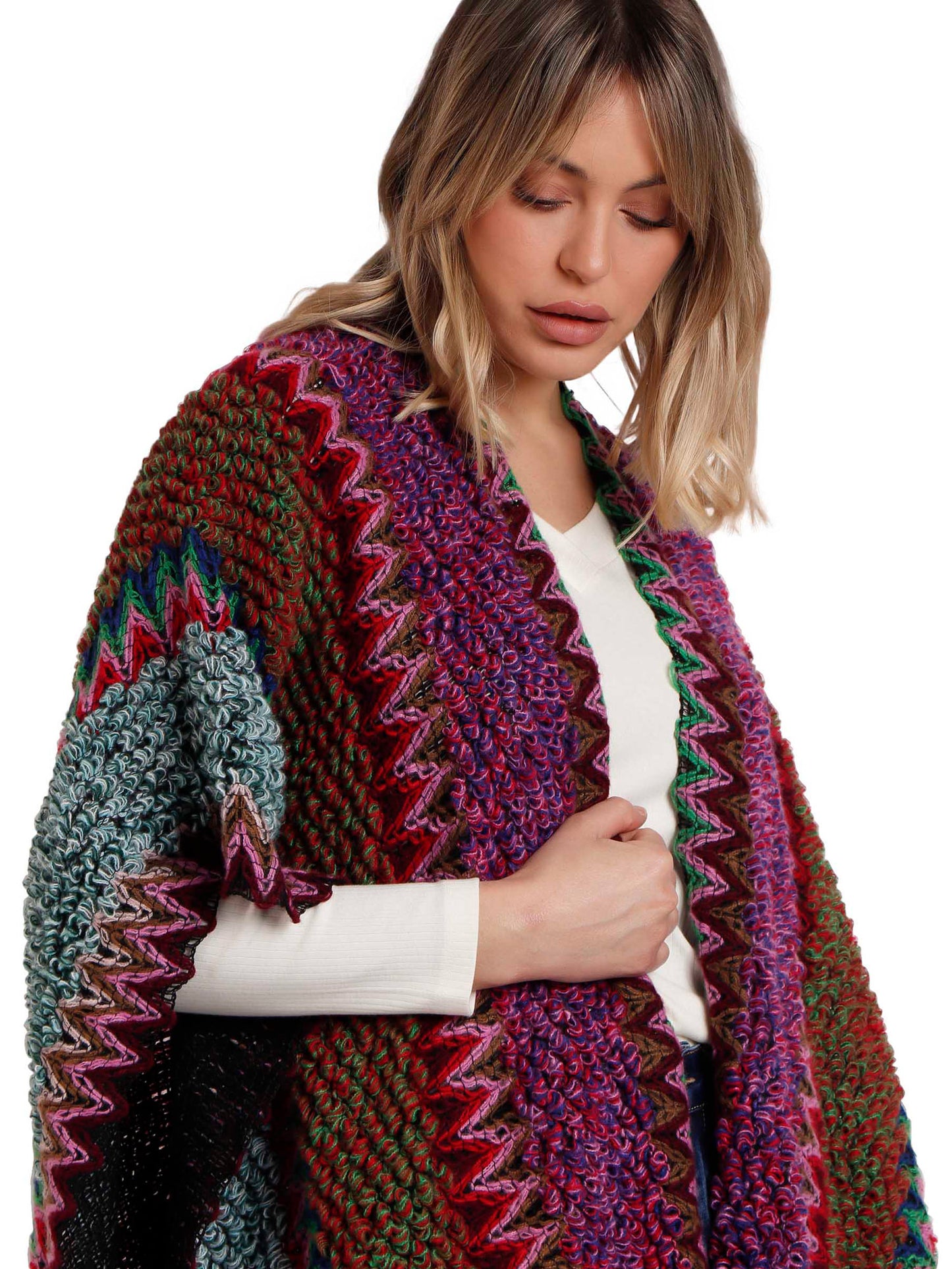 Poncho ouvert Azteca Admas