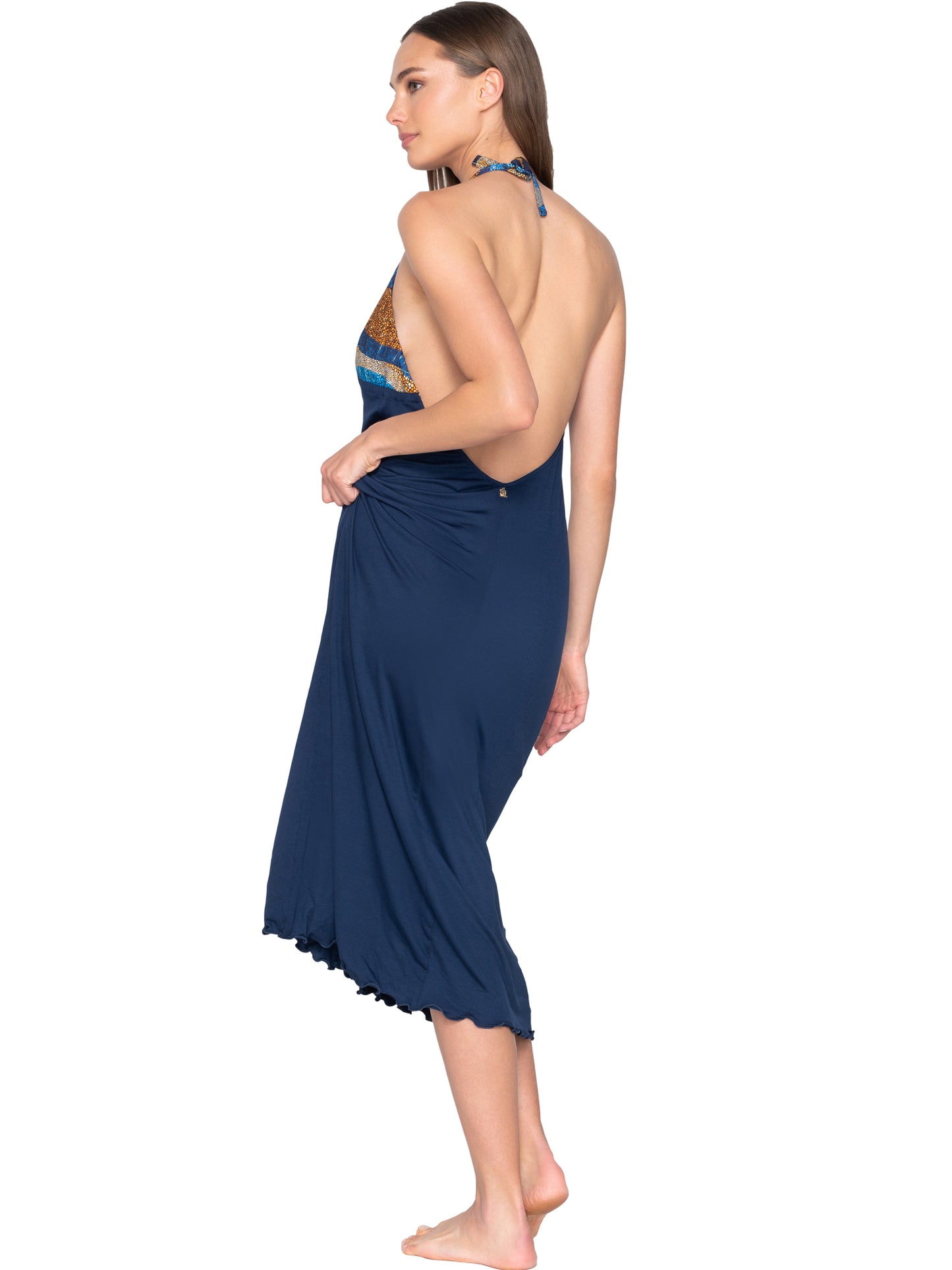 Robe longue estivale dos nu Liberty Luna Splendida