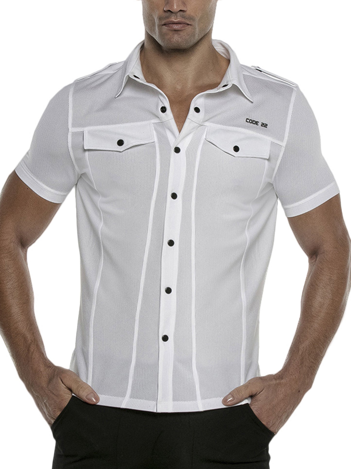 Chemise manches courtes Vivid Code22