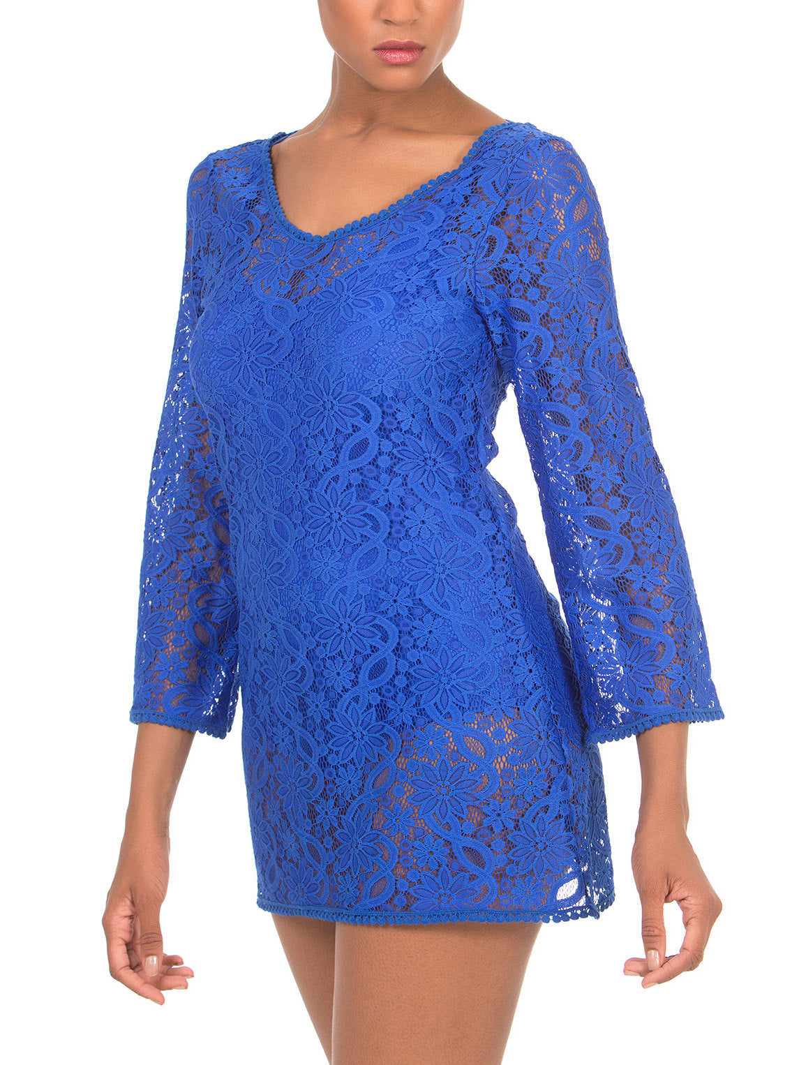 Robe de plage courte Selmark Mare bleu