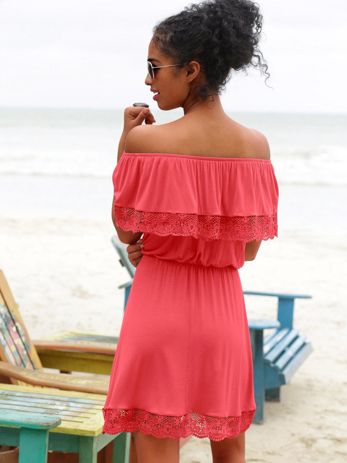 Robe de plage Holly Lascana corail