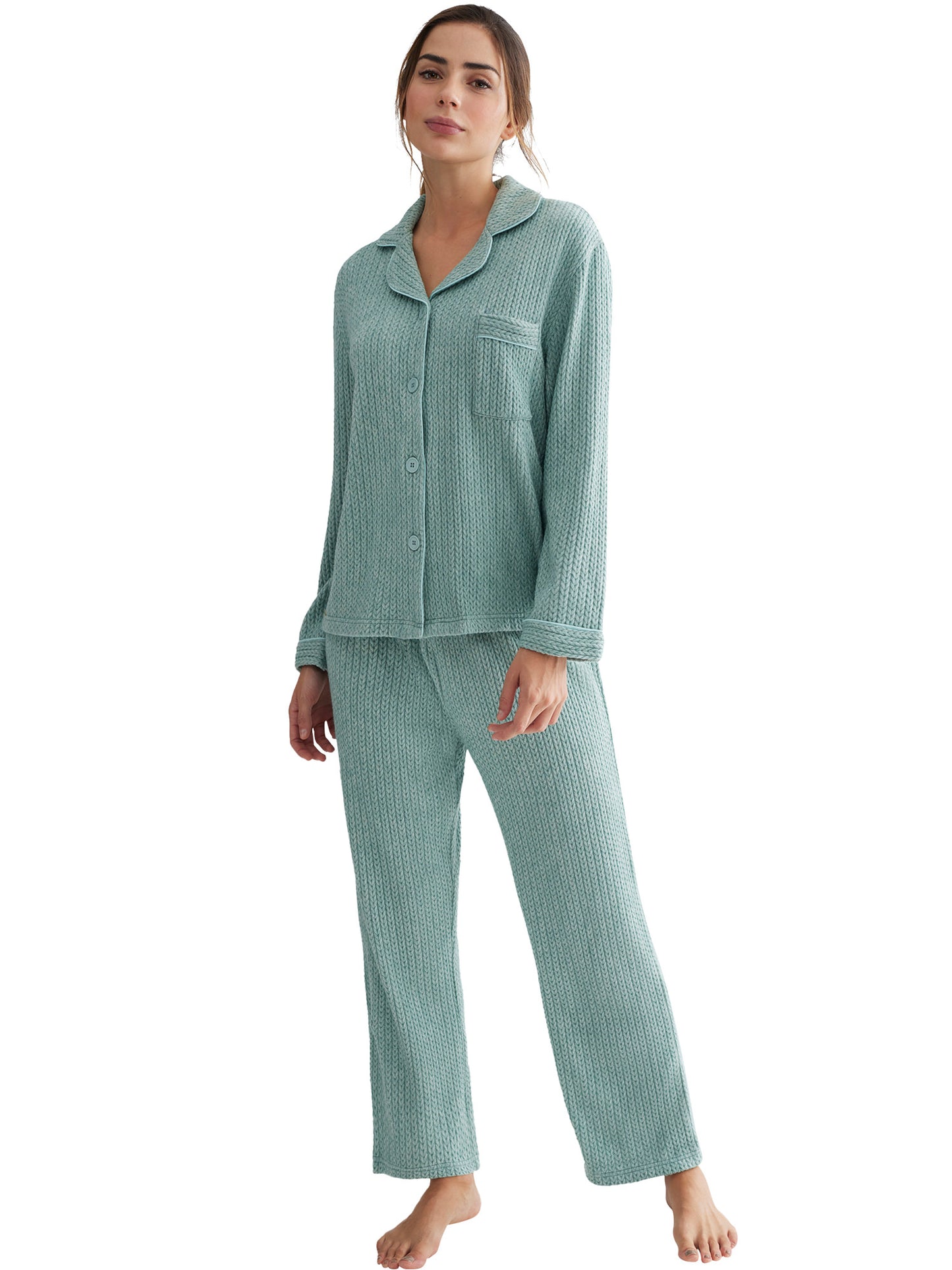 Pyjama pantalon chemise manches longues Espiga Selmark