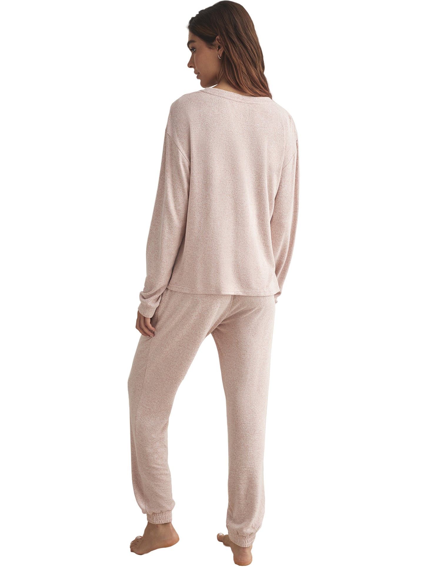 Tenue détente pyjama pantalon top manches longues BASIC P82 Selmark