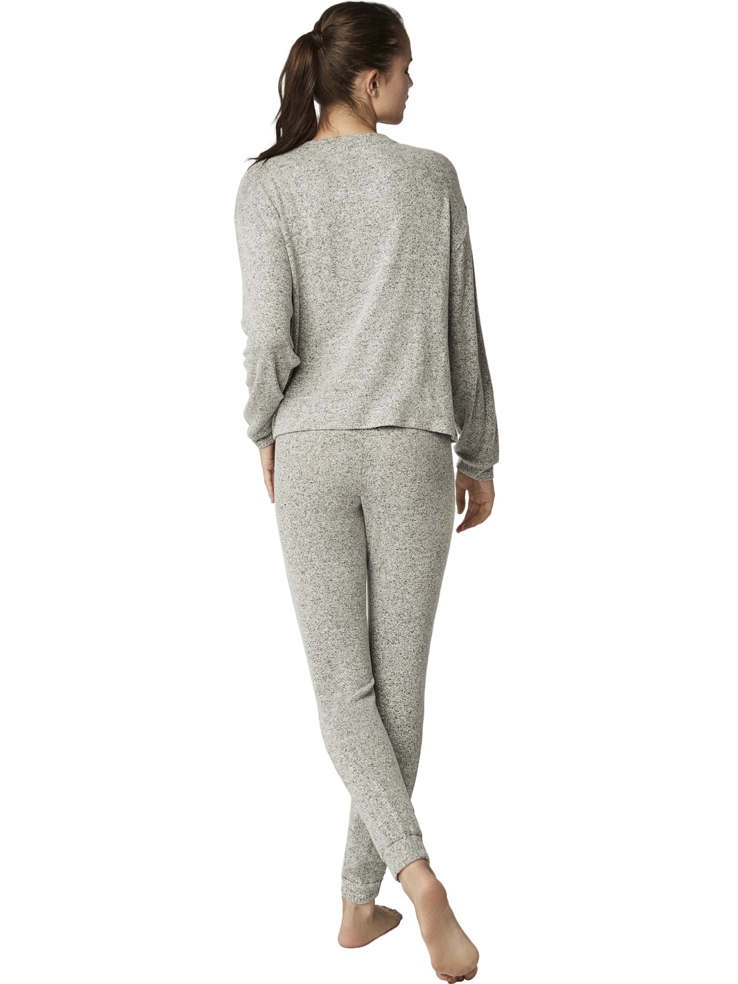 Tenue détente pyjama pantalon top manches longues BASIC P82 Selmark