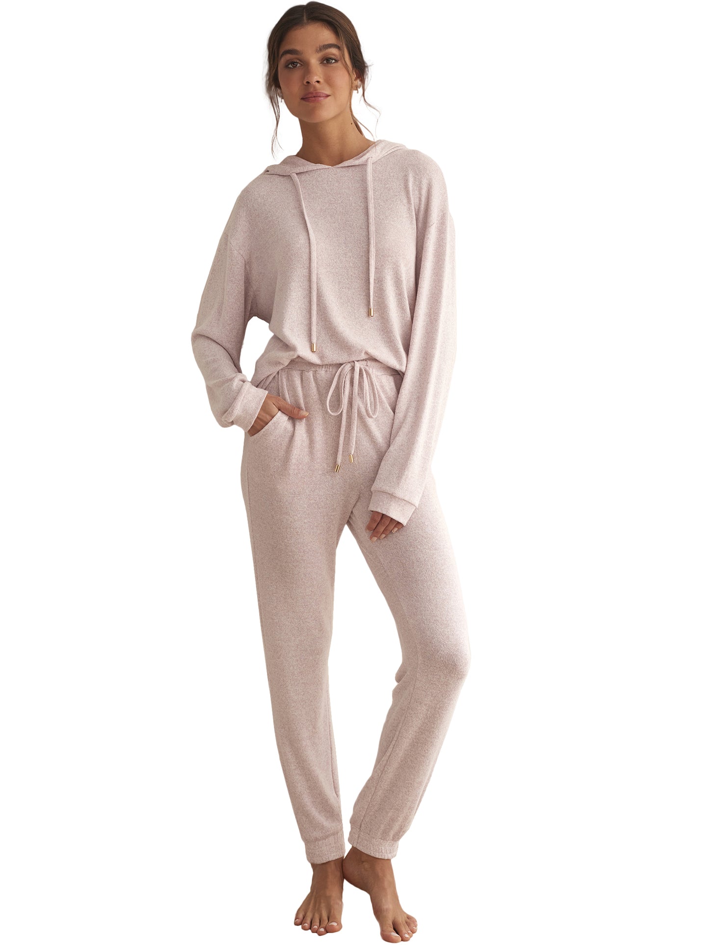 Tenue détente et intérieur pyjama pantalon sweat capuche BASIC P82 Selmark