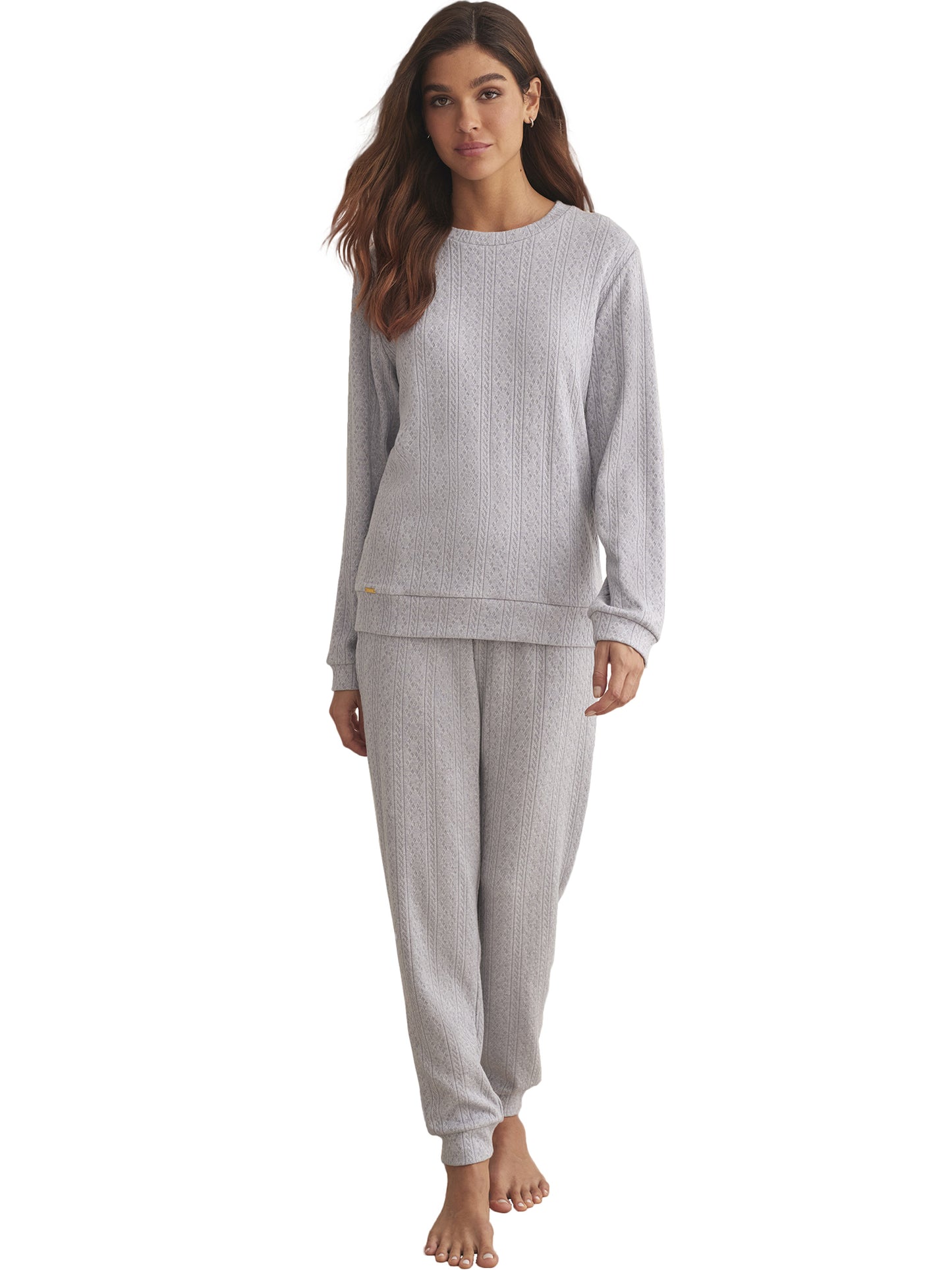 Pyjama pantalon top manches longues TEXTURAS Selmark