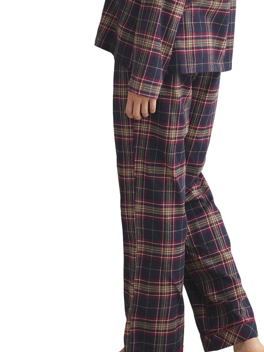 Pyjama pantalon chemise manches longues PLAID Selmark