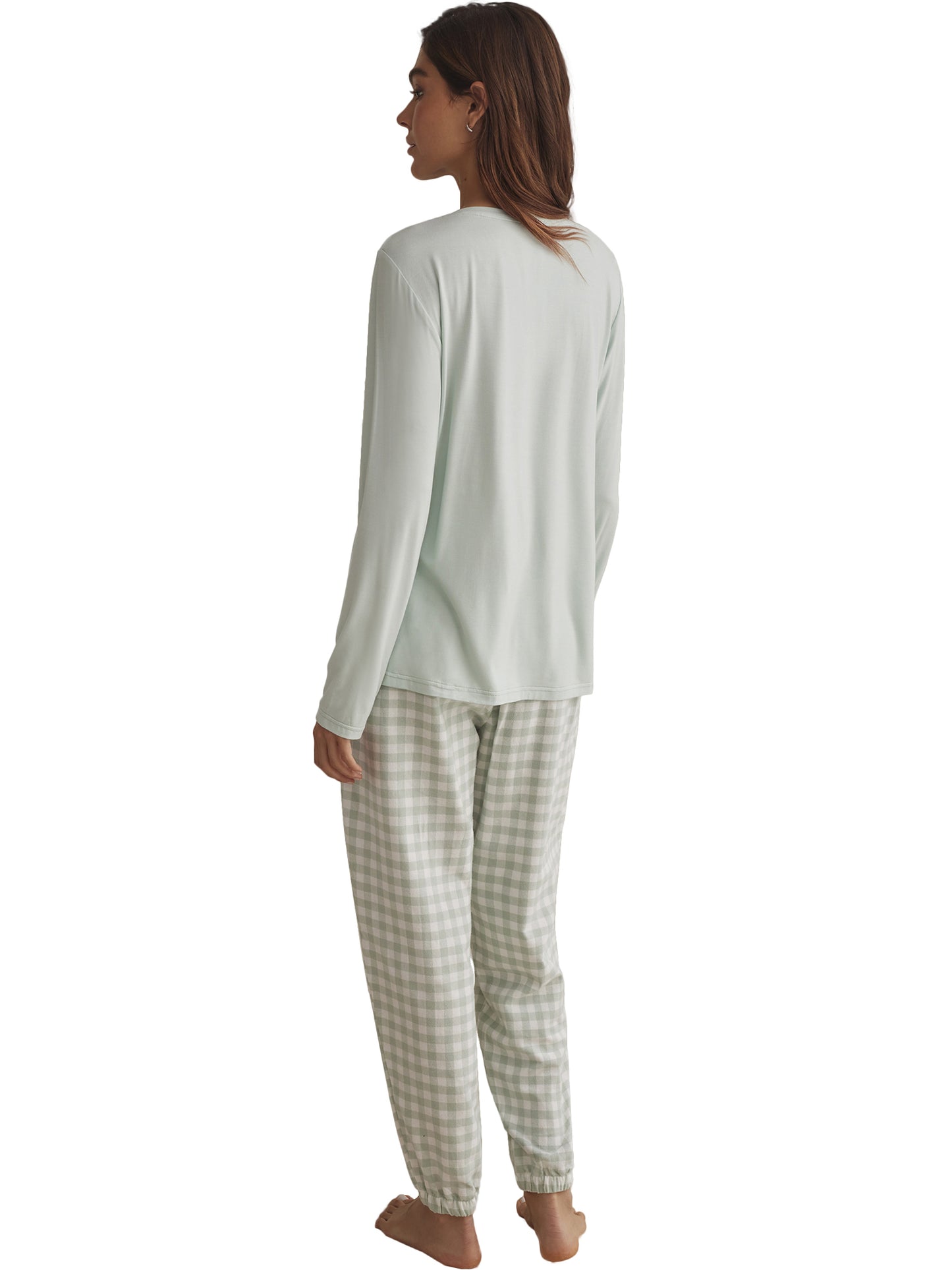 Pyjama pantalon top manches longues VICHYP91 Selmark