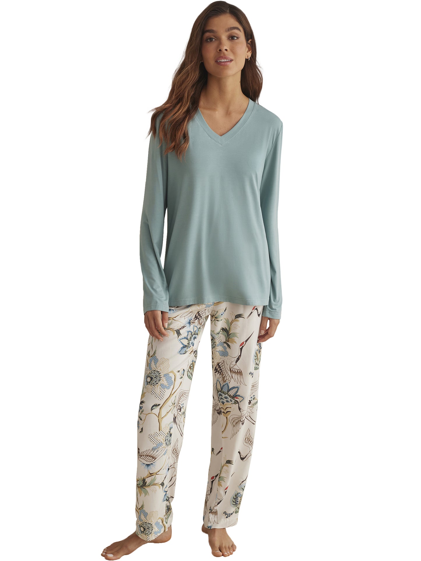 Pyjama pantalon top manches longues PAJAROS Selmark