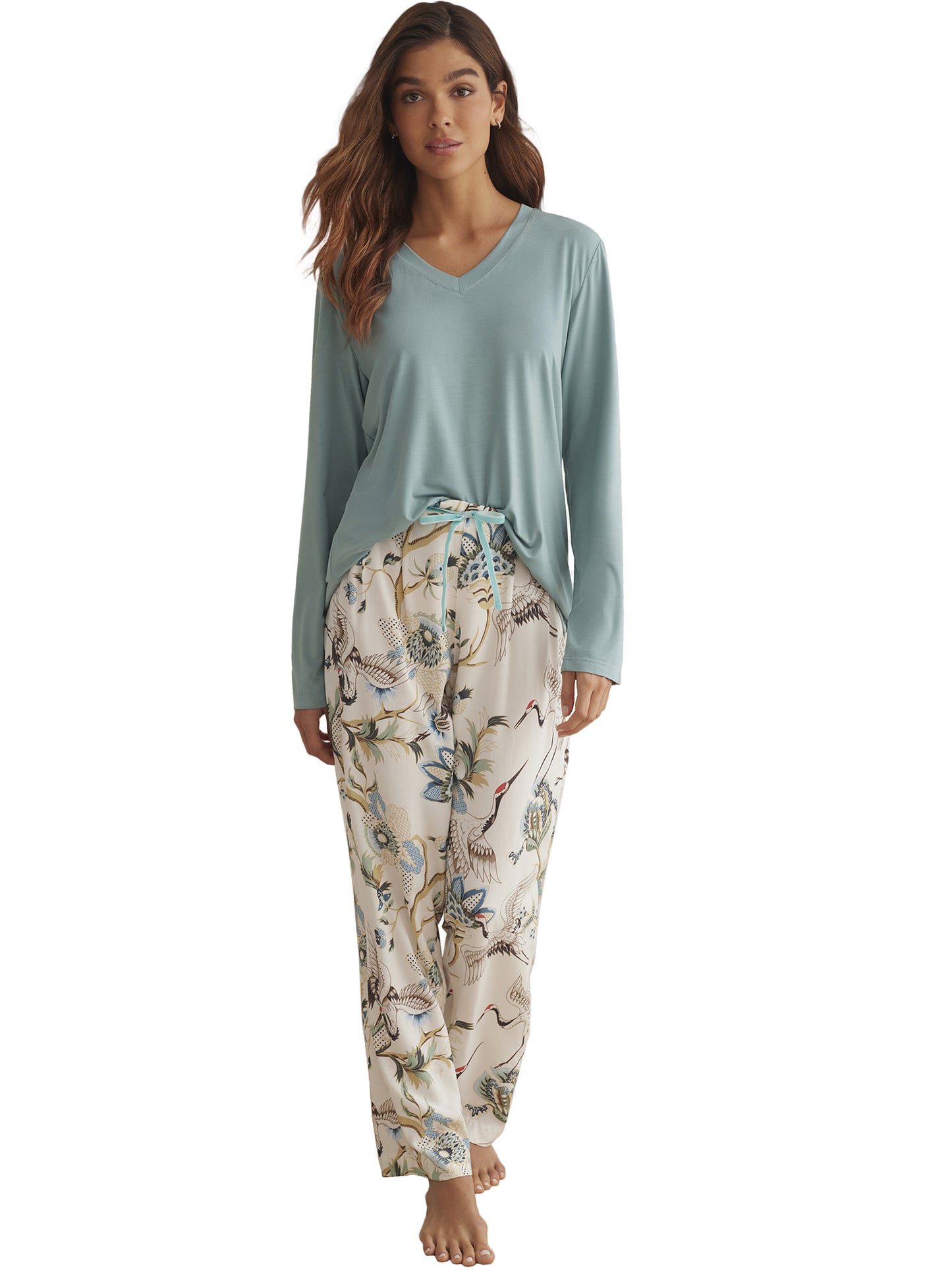 Pyjama pantalon top manches longues PAJAROS Selmark