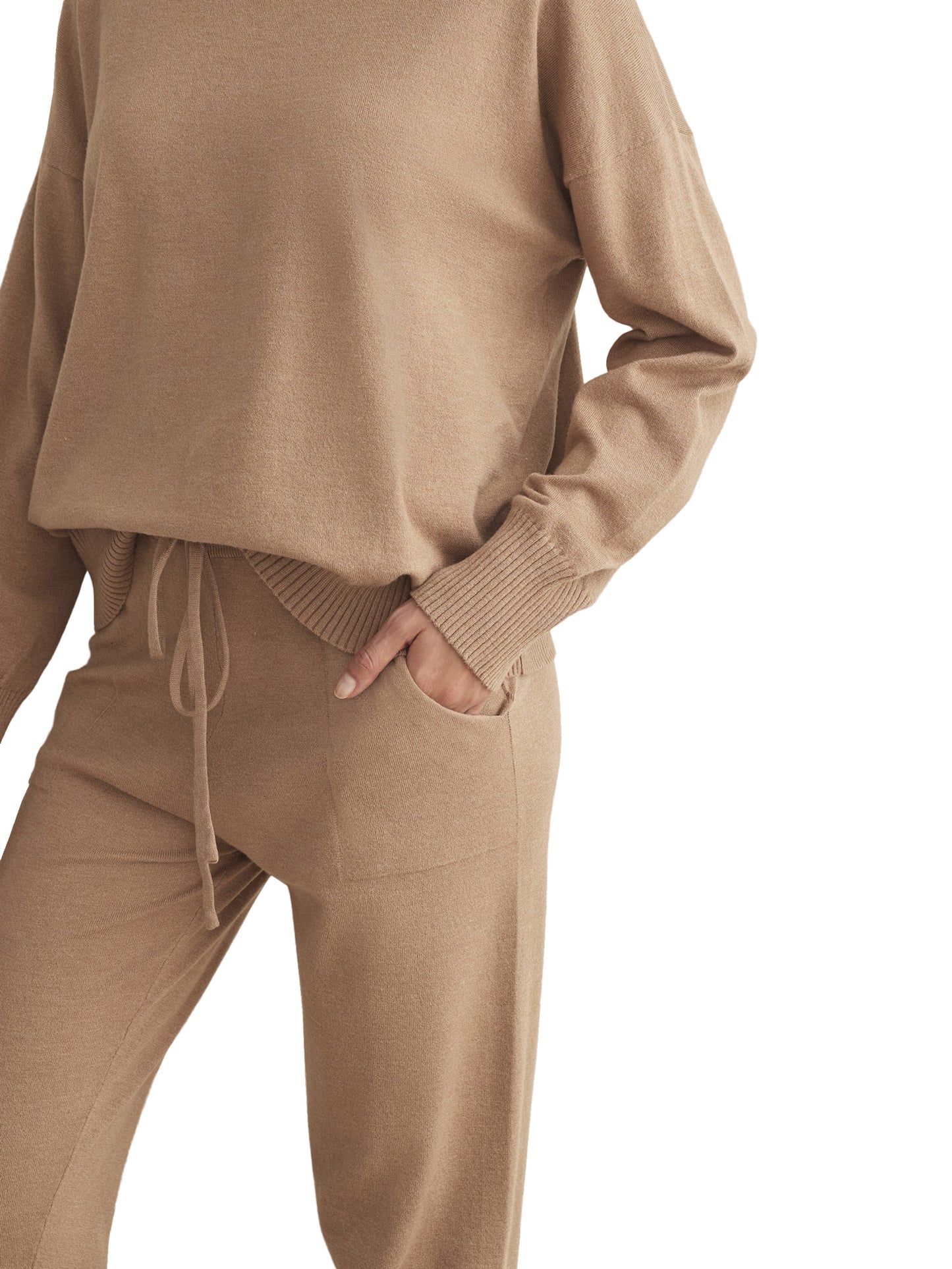 Tenue détente et intérieur pyjama pantalon top col V TRICOTP98 Selmark